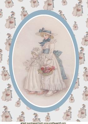 Beautiful A4 Whimsical Picture in Oval
