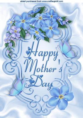 Forget-me-not Flowers for Mothers Day A4