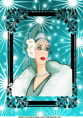 Elegent Lady A4 Topper in Sea Jade Blue