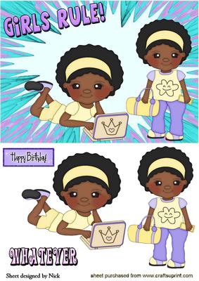 Ethnic Girls , Whatever! Girls Rule with Ipads