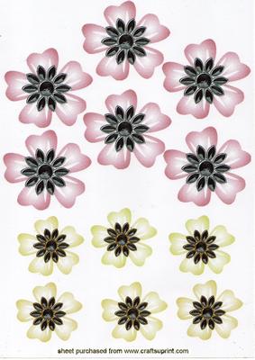Red/gold Floral Jewelled Emb