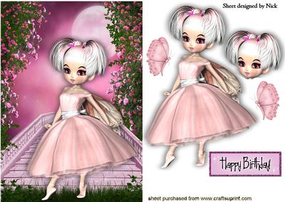 Pretty Faerie with Butterflies