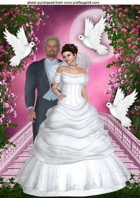 Our Beautiful Day, with Fantasy and White Doves A4