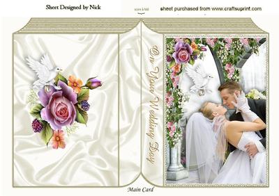 My Darling Wife , Wedding Couple Folded Book