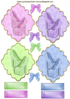 Pretty Ladies Lace Shoe Toppers with Bows