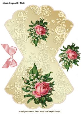 Floral Vignettes Lily of the Valley with Bow Rocker Card