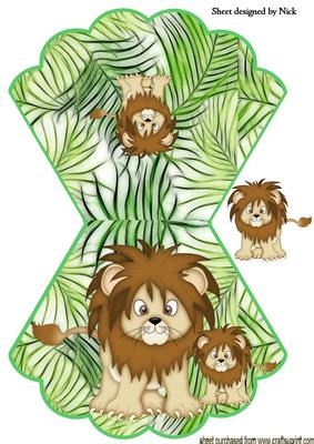 I,m the King of the Jungle, Lion on Scalloped Rocker