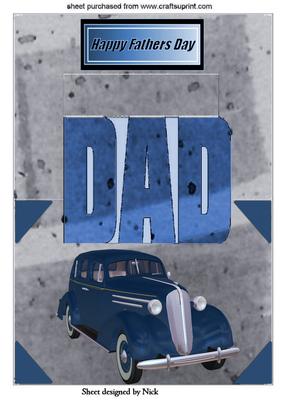 1936 Blue Sudan for Fathers Day Pop Up
