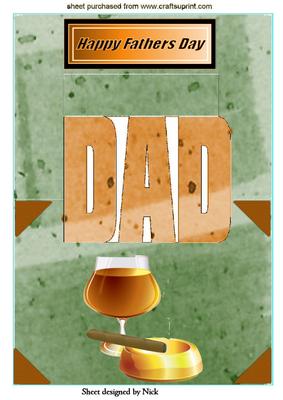 Love a Nice Brandy for Dad on Fathers Day Pop Up