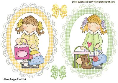 We Love to Shop, Cute Little Girl Toppers