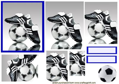 Football Pyramid in Blue Frame