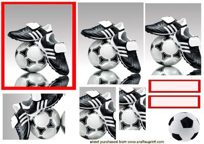 Football Pyramid in Red Frame