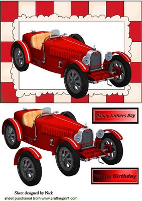 Grand Prix Red Racing Car