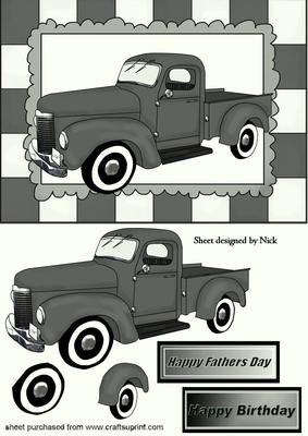 Silver Vintage Truck