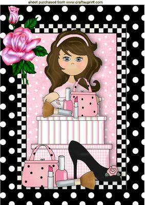 I Just Love Makeup and Shoes with Rose A4