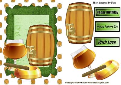 Brandy, Cigar, and a Barrel of Beer