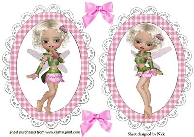 Flower Faerie Toppers with Pink Bows