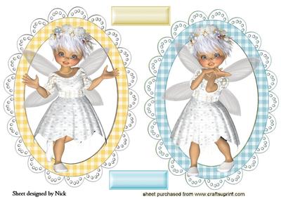 Cute Little Faerie Toppers Dressed in White