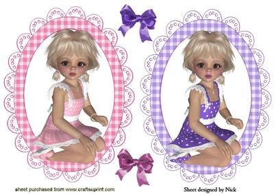 Little Girl Toppers Dressed in Sun Dresses