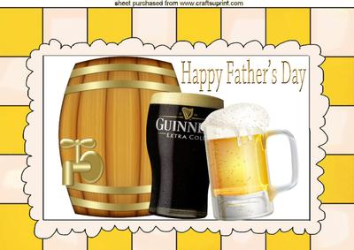 Cheers Lovely to Relax with a Pint for Fathers Day A4