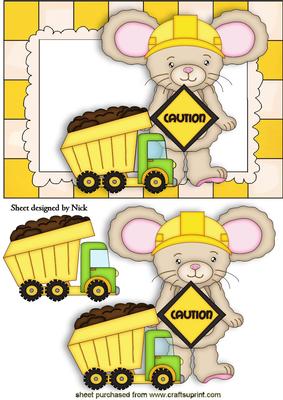 Little Mouse with Dumper Truck