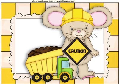 Little Mouse with Dumper Truck A4