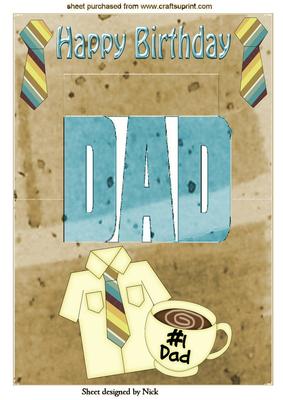 Morning Coffee for Dad, Birthday Pop Up