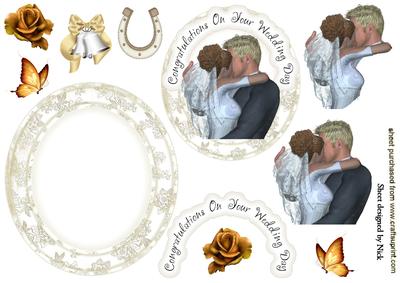 Congratulations on Your Wedding Day Rocker Card