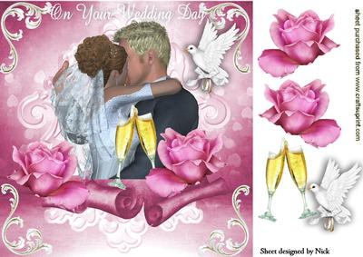 Our Beautiful Wedding Day with Dove & Rings 8x8