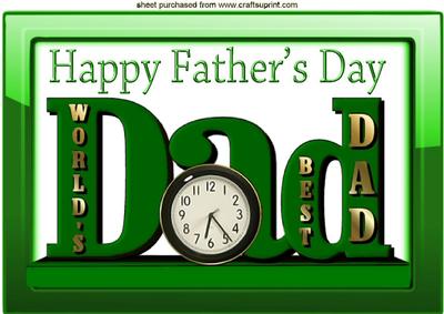 Best Dad Green Ornament A4