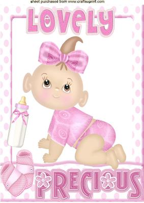 Lovely Precious Baby Girl A4