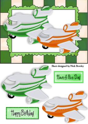 Little Green and Orange Aeroplane