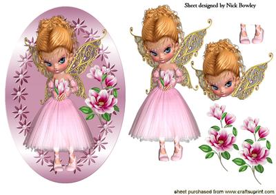 Pretty Princess Faerie Cerendipitea with Flowers