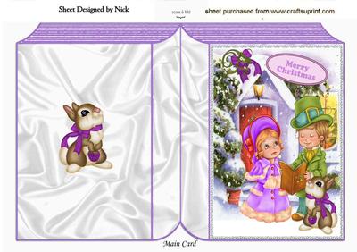 Carol Singers with Little Rabbit Folded Book
