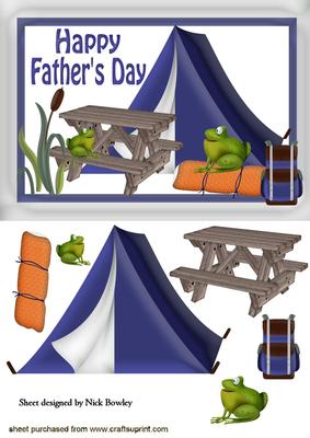 Fathers Day Camping with Cheeky Frogs