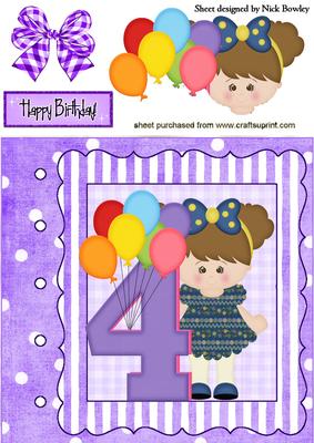 4 Today! Having Fun on Your Birthday 8x8