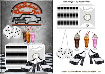 50's Style with Radio, Milkshakes and Dancing Shoes