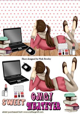 Girl with Laptop and Attitude