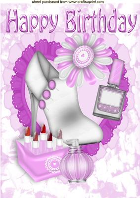 Girlie Things Shoe and Makeup A4