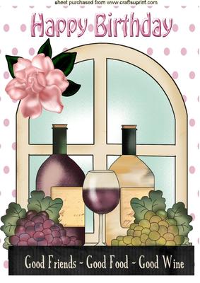 Good Friends, Good Food, Good Wine A4