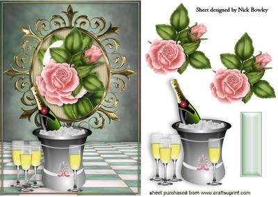 Let the Champagne Pour with Pretty Pink Roses