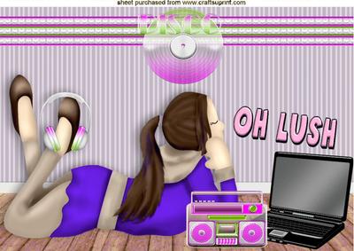 Spoilt! Typical Young Teenager in Purple Who Wants It All A4