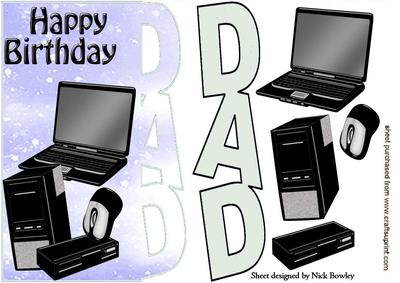 Silver Word Dad, with Laptop and Access