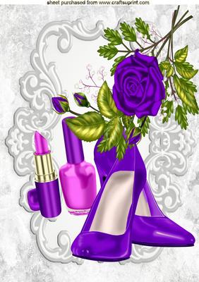 Pretty Purple Shoes and Makeup with Purple Shoes A4