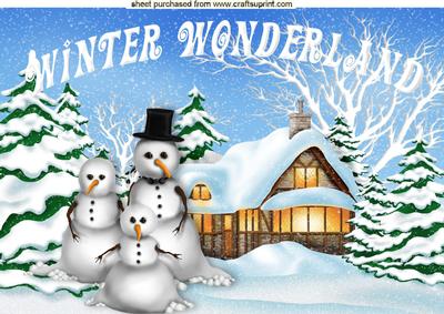Winter Wonderland! with Snowman Family A4
