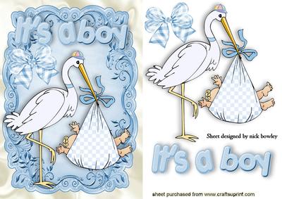 Cute Baby Boy! Carried by a Stork
