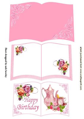 Teatime with English Roses Open Book