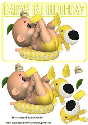 Baby Boy/girl 1st Birthday Playing with His/her Toes