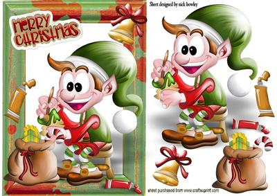 Santas Elf Painting and Making Toys
