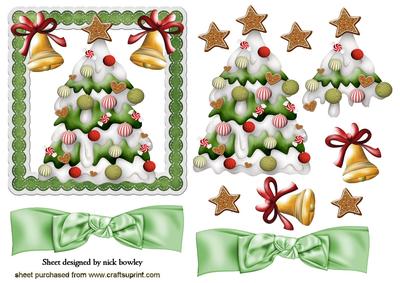 Lovely Christmas Tree with Baubles & Bells